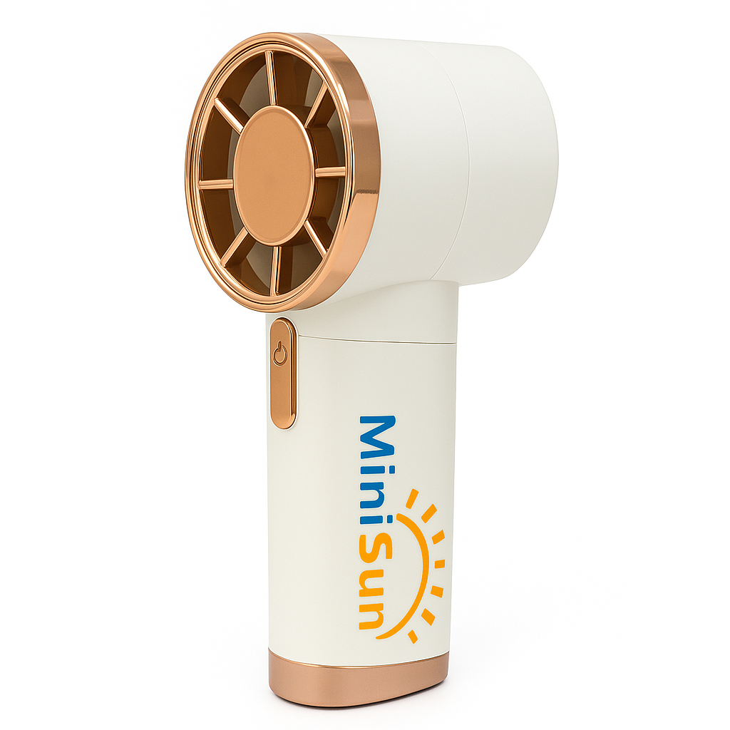 Mini Handheld  Fan, Portable USB Rechargeable Cartoon Cooling Fan for Kids & Adults, Lightweight Personal Desk Fan for Summer Travel, Outdoor, Home or Office