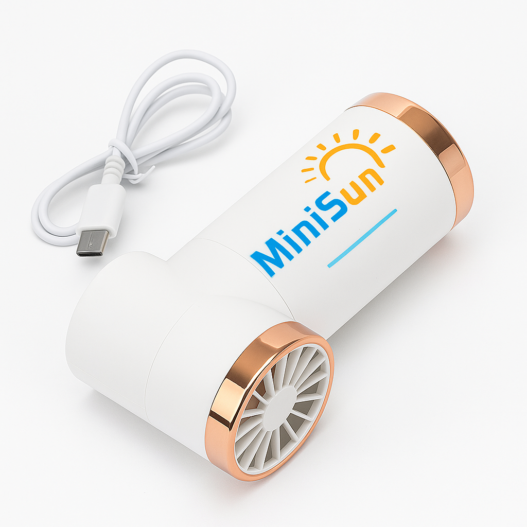 Mini Handheld  Fan, Portable USB Rechargeable Cartoon Cooling Fan for Kids & Adults, Lightweight Personal Desk Fan for Summer Travel, Outdoor, Home or Office