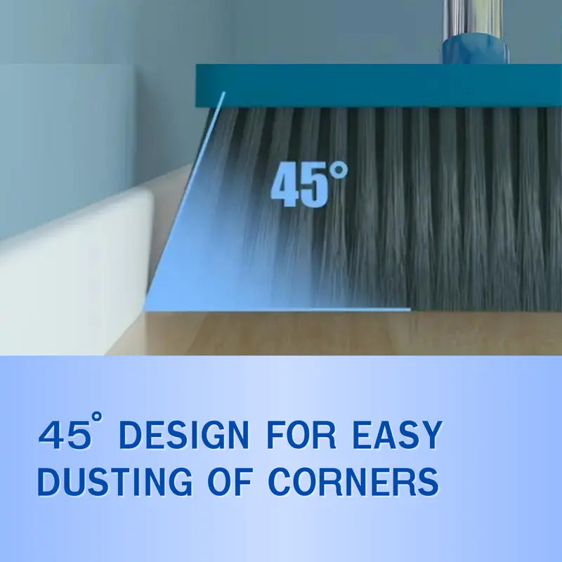 1set, Household Broom And Dustpan Set, Long Handle Floor Cleaning Broom Dustpan Set, Dustpan With Comb Tooth, To Remove Dust And Garbage, For Home, Kitchen, Room, Office, Cleaning Supplies, Cleaning Tool, Back To School Supplies