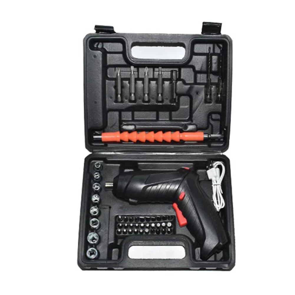 48 In 1 Cordless Electric Screwdriver Rechargeable Drill Driver Power Tool Bit Set