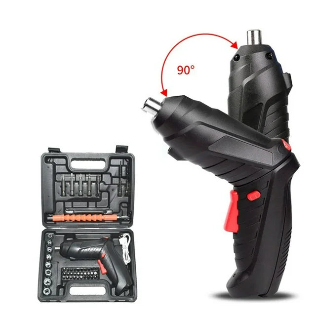 48 In 1 Cordless Electric Screwdriver Rechargeable Drill Driver Power Tool Bit Set