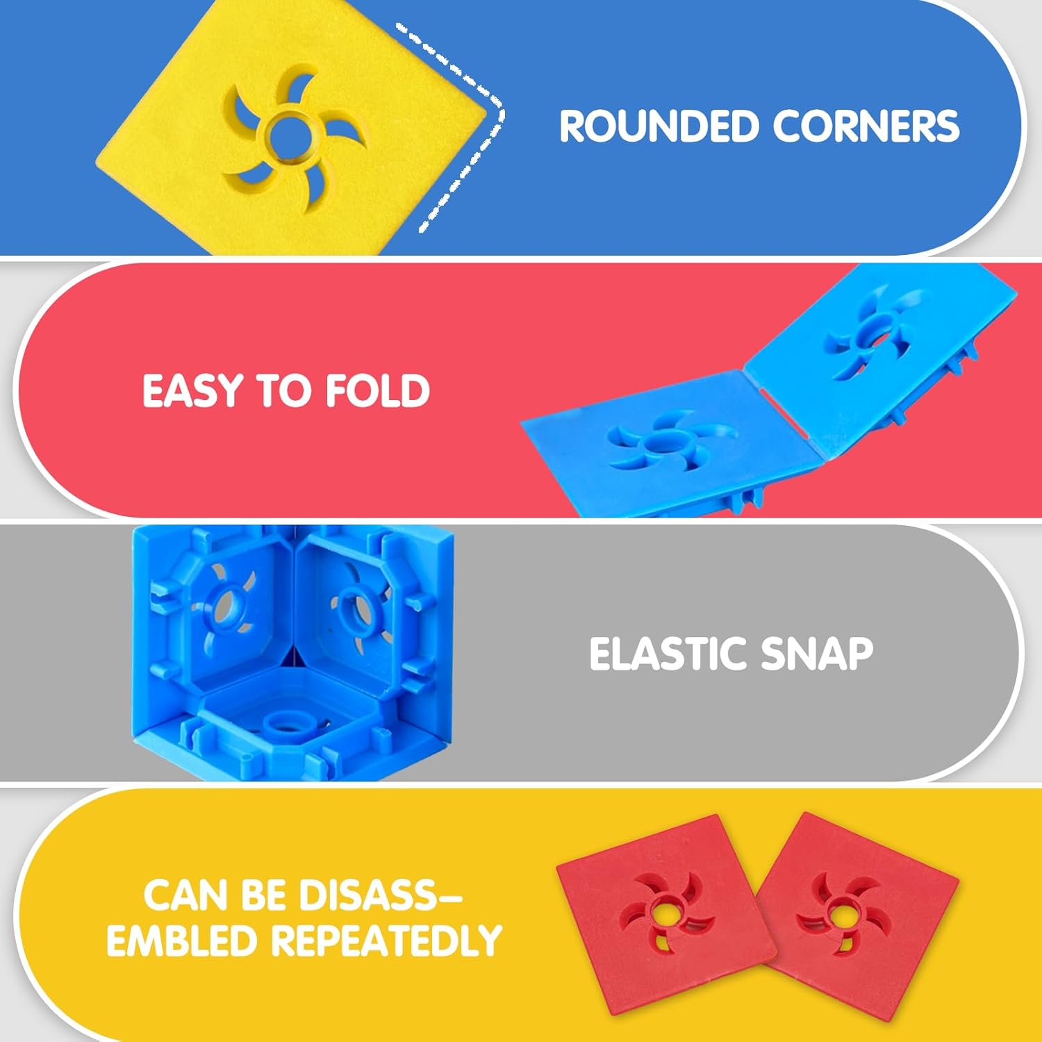 Minisun Children's multiple activity toys  Magnetic DIY Cube Puzzle Toy for Kids – Educational STEM Building Blocks, Creative Assembly Toy for Boys and Girls, Colorful Learning Toy for Brain Development