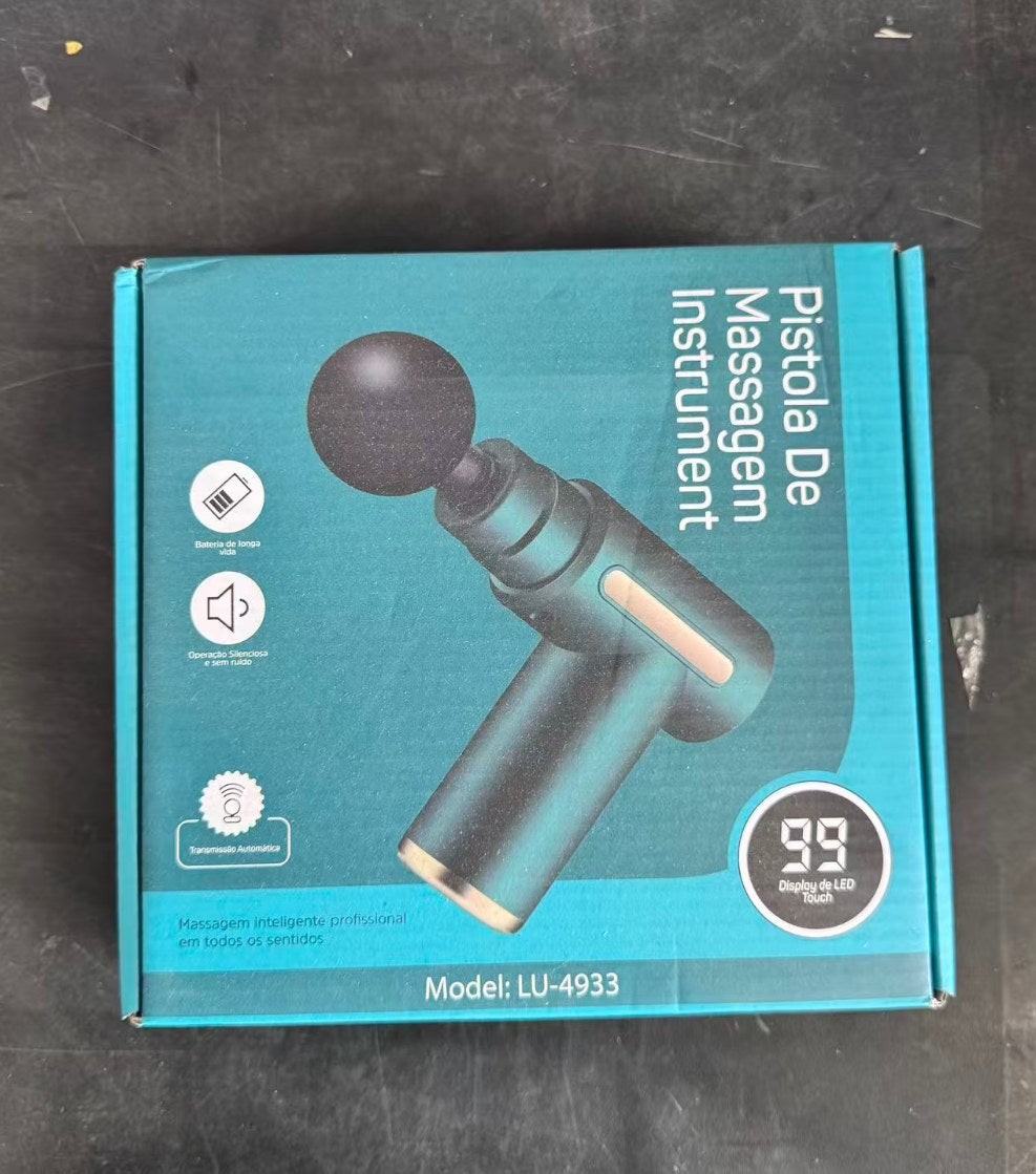 LU-4933 Handheld Massage Gun: actual stock product photo