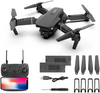 Drone with 4K Dual Camera for Adults, RC Quadcopter WiFi FPV Live Video, Altitude Hold, Headless Mode, One Key Take Off for Kids or Beginners with 2 Batteries, Carrying Case