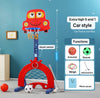 5 in 1 Adjustable kids Basketball Hoop Stand(UFO and Car) with Basketball & Ring Toss & Soccer, Indoor Outdoor Sports Activity Center for Baby, Gifts for Toddler Kids Birthday